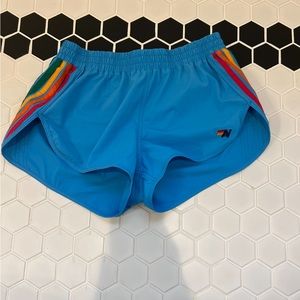 Neon blue AV shorts
